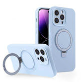 Silicone MagSafe Case with Stand for iPhone 15 Series