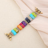 Colorful Imperial Stone Stretch Bracelet Watch Band