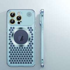 Aromatherapy Spring Loaded Metal Magsafe Aluminum Alloy  Case for iPhone 12 Series--Hollow Design Heat Dissipation