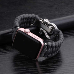 Outdoor Paracord Nylon Braided Watch Band