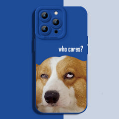 Cute Corgi Puppy Silicone Case for iPhone Series