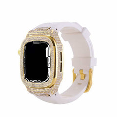 Diamond Encrusted Band  Liquid Silicone Case, Strap