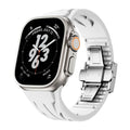  White Band+Silver Clasp