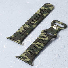 Camouflage Silicone Strap with Butterfly Clasp