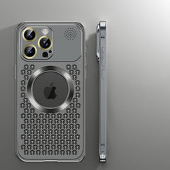 Aromatherapy Spring Loaded Metal Magsafe Aluminum Alloy  Case for iPhone 12 Series--Hollow Design Heat Dissipation