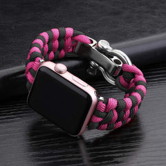 Outdoor Paracord Nylon Braided Watch Band