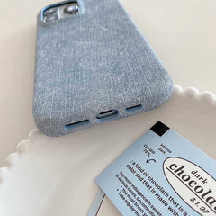 Denim Texture Leather Phone Case for iPhone 11 Series