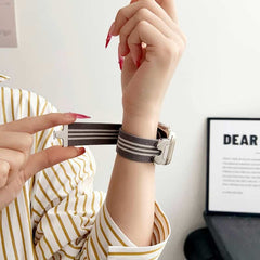 Striped Nylon Parachute Buckle Strap Band