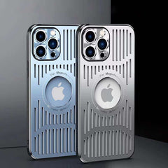 Magnetic Metal Ventilation Phone Case for iPhone 12 Series