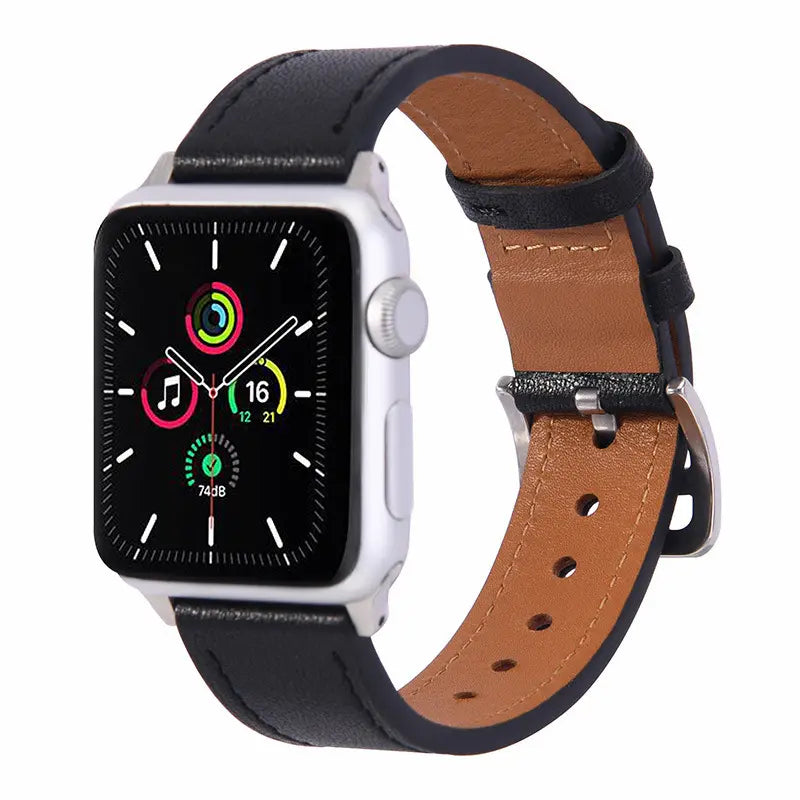 Classic Leather Strap Watch with Multiple Colors