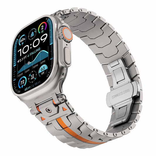 Stainless Steel Band with Deployant Clasp