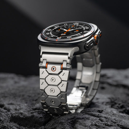 Stainless Steel Strap with Butterfly Clasp for Samsung Galaxy Watch Series