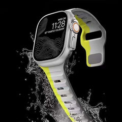 Sporty Silicone Rubber Watch Band