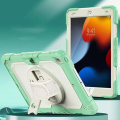 Silicone Tablet Protective Case with Strap, Stand, and Pen Slot/Pencil Holder for iPad Series