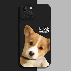 Cute Puppy Silicone Case for iPhone Series