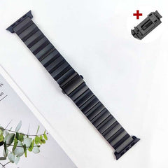 Titanium Large-Link Flat Clasp Strap