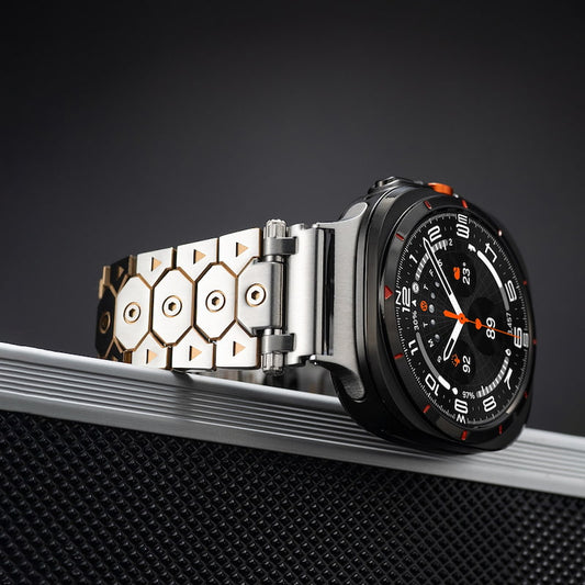 Stainless Steel Strap with Butterfly Clasp for Samsung Galaxy Watch Series