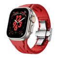  Red Band+Silver Clasp