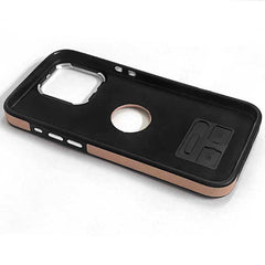 Leather Stand Protective Phone Case for iPhone 15 Series