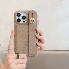 Wallet Card Holder Phone Case with Wrist Strap for iPhone 11 Series