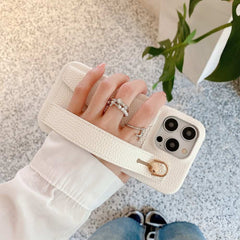 Wallet Card Holder Phone Case with Wrist Strap for iPhone 16 Series