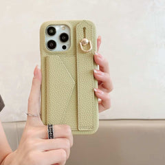 Wallet Card Holder Phone Case with Wrist Strap for iPhone 12 Series