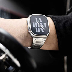 Stainless Steel  Watch Strap with Snap Clasp