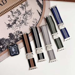 Striped Nylon Parachute Buckle Strap Band