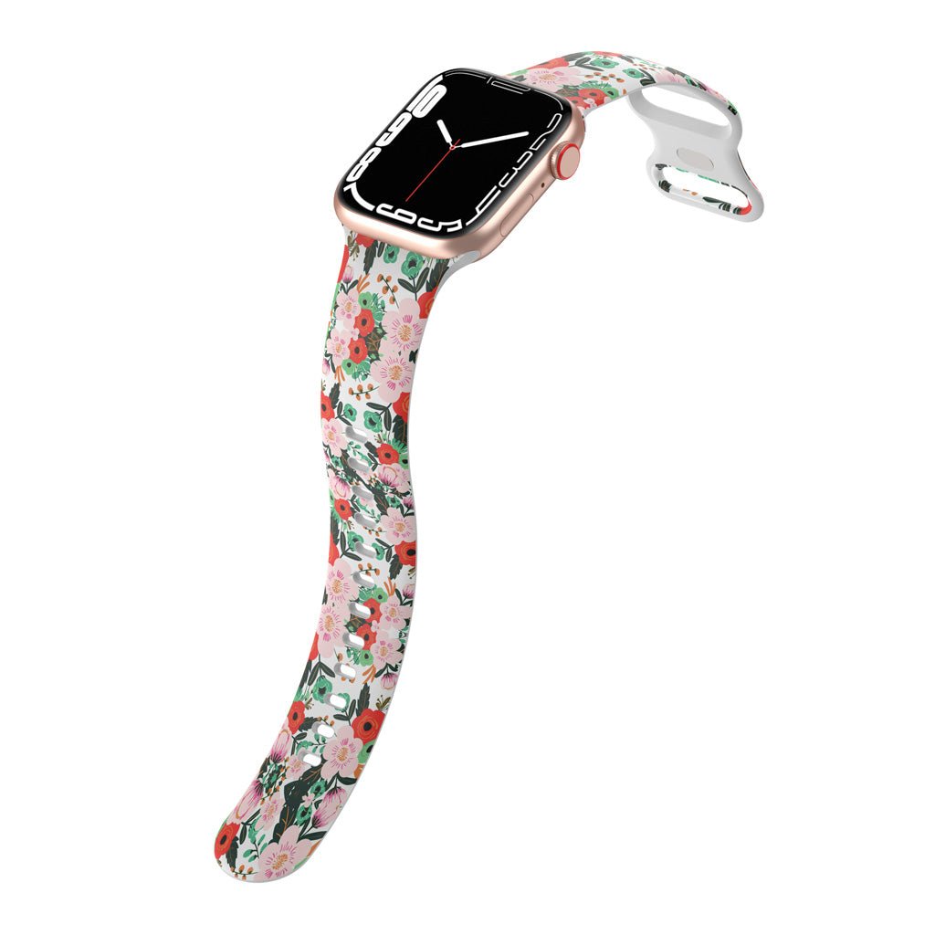 Bright Flowers Watch Bands - DigitbandsSilicone Bands